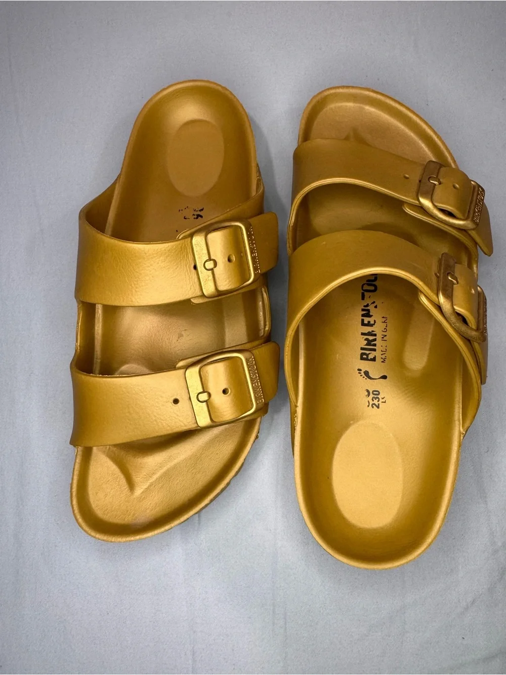 Birkenstock Arizona EVA Glamour Gold Sandals Size 36 (Women’s 5-5.5)